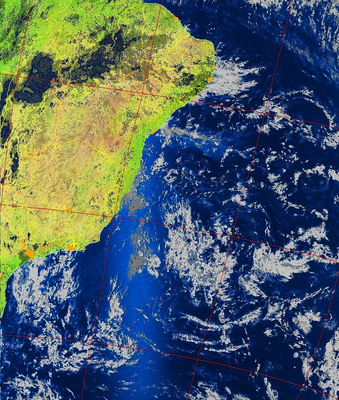 Satélite NOAA 19 22/01/2012 14:00